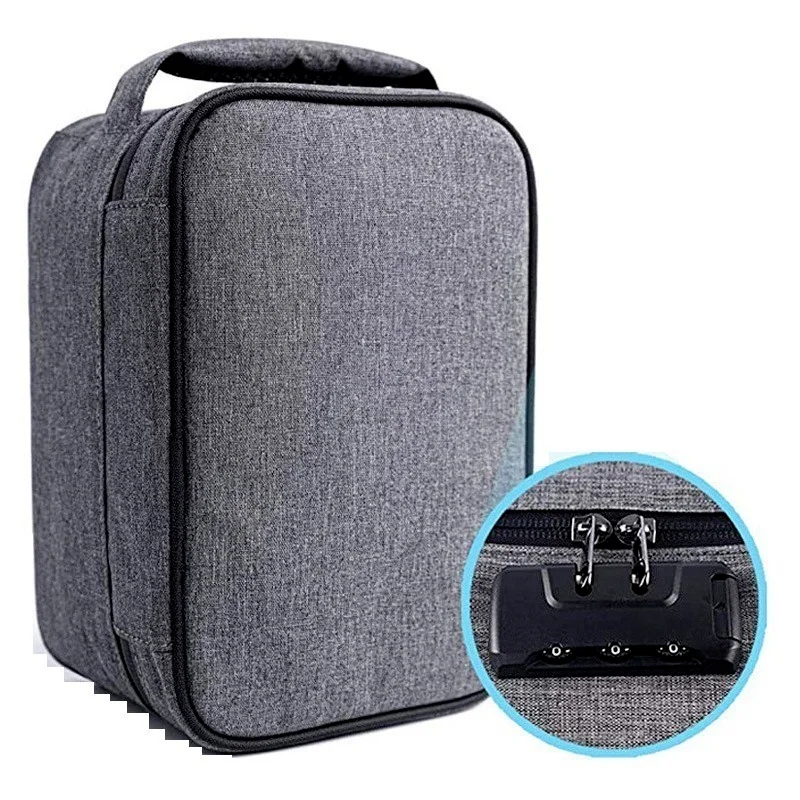 

Smell Proof Case Smoking Storage Bags with Combination Lock Stash Tobacco Travel Storage Boxes Carbon Lined Cigarette Case