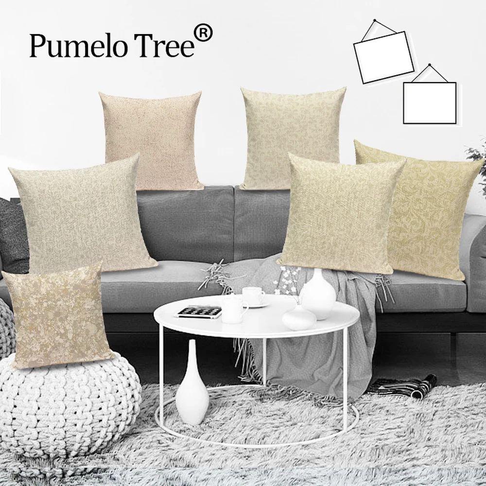 Серый цветочный стиль печатный чехол для подушки абстрактный Полосатый s