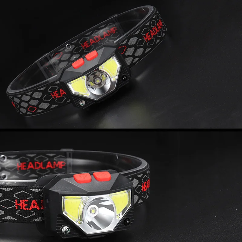 

Rechargeable LED Headlamp Climbing Night Fishing Climbing COB Headlight Lamp