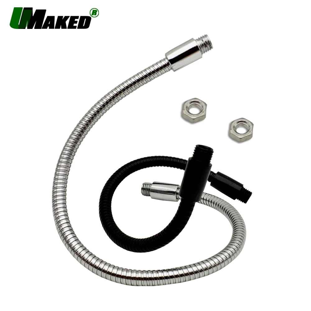 Мягкий хромированный металлический гибкий шланг с гусиной шеей диаметр 6 мм 10 20 30