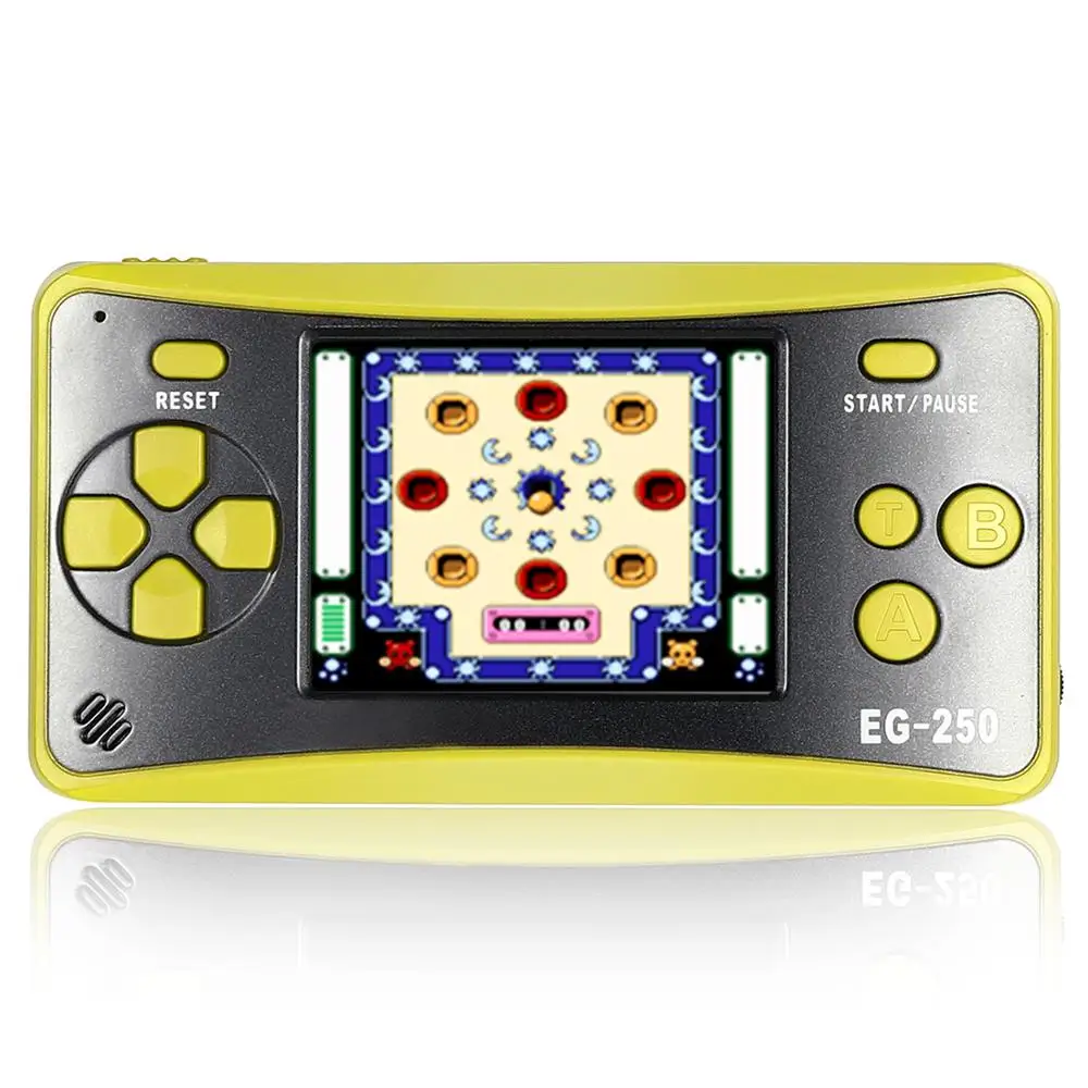 Yellow Портативная игровая консоль карман встроенный 200 игр 2,5» Портативный плеер 12-разрядный портативными игровыми Системы развлечений для детей - Цвет: Yellow