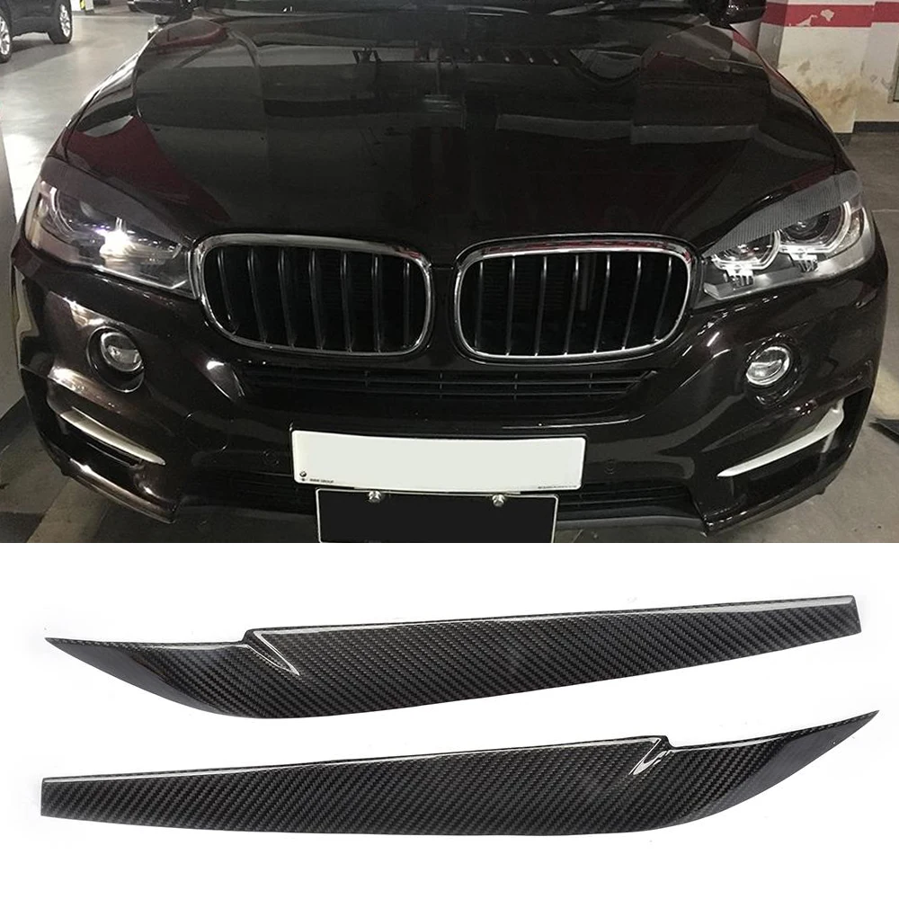 Автомобильные фары наклейки на веки брови планки Чехлы для BMW X5 F15 X6 F16 2014 - 2018 фара