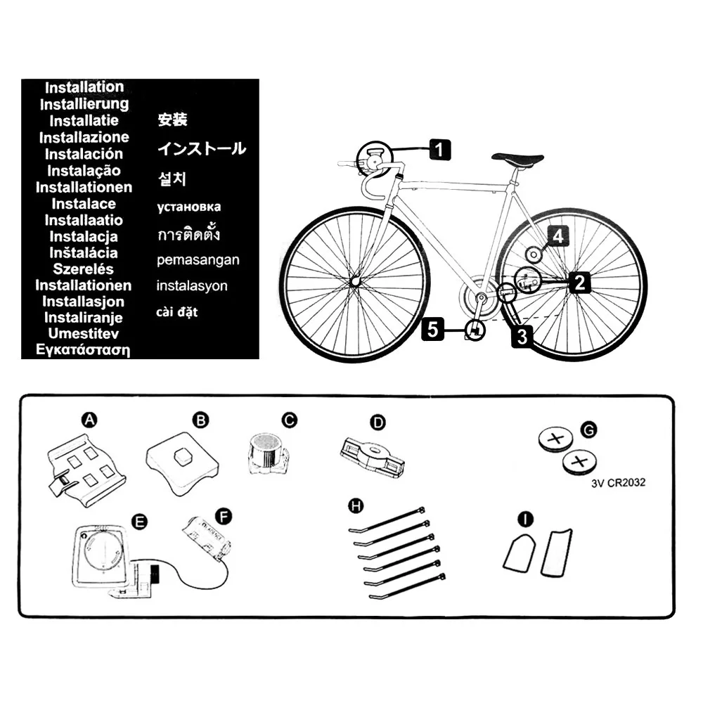 Wireless Cycling Bicycle Computer Bike Multi-Function LED Display Waterproof Odometer Speedometer Cadence LCD | Спорт и развлечения