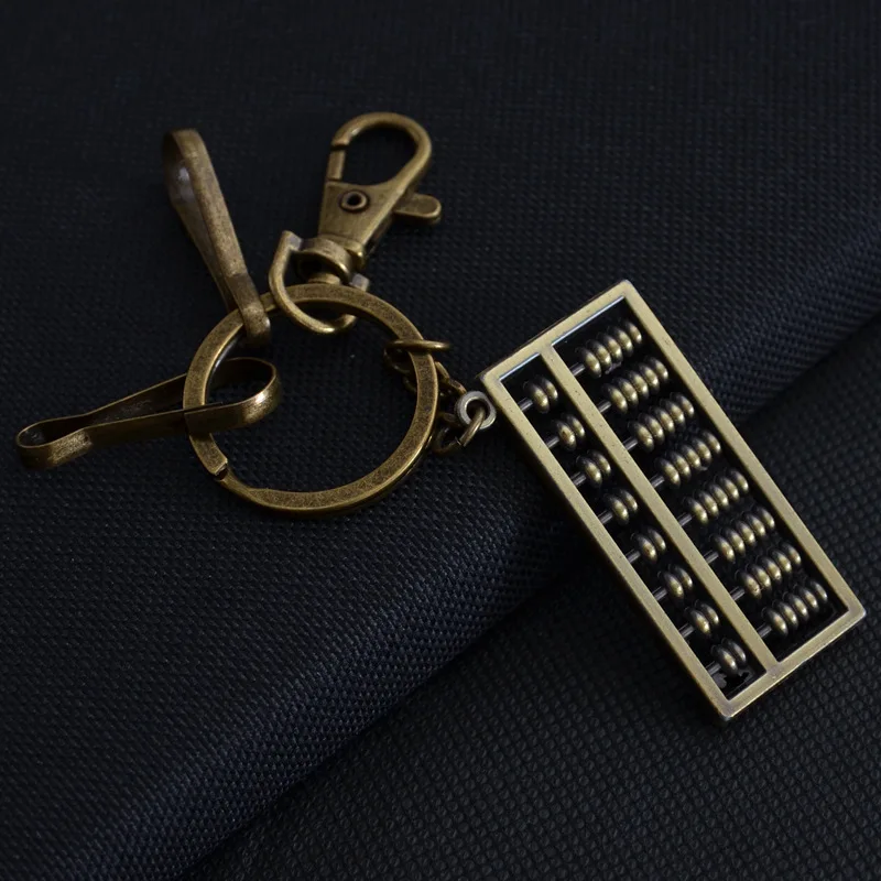 

Brand New Retro Keyrings Alloy Abacus Keychains Ancient Bronze Abacus Key Chain Wholesale