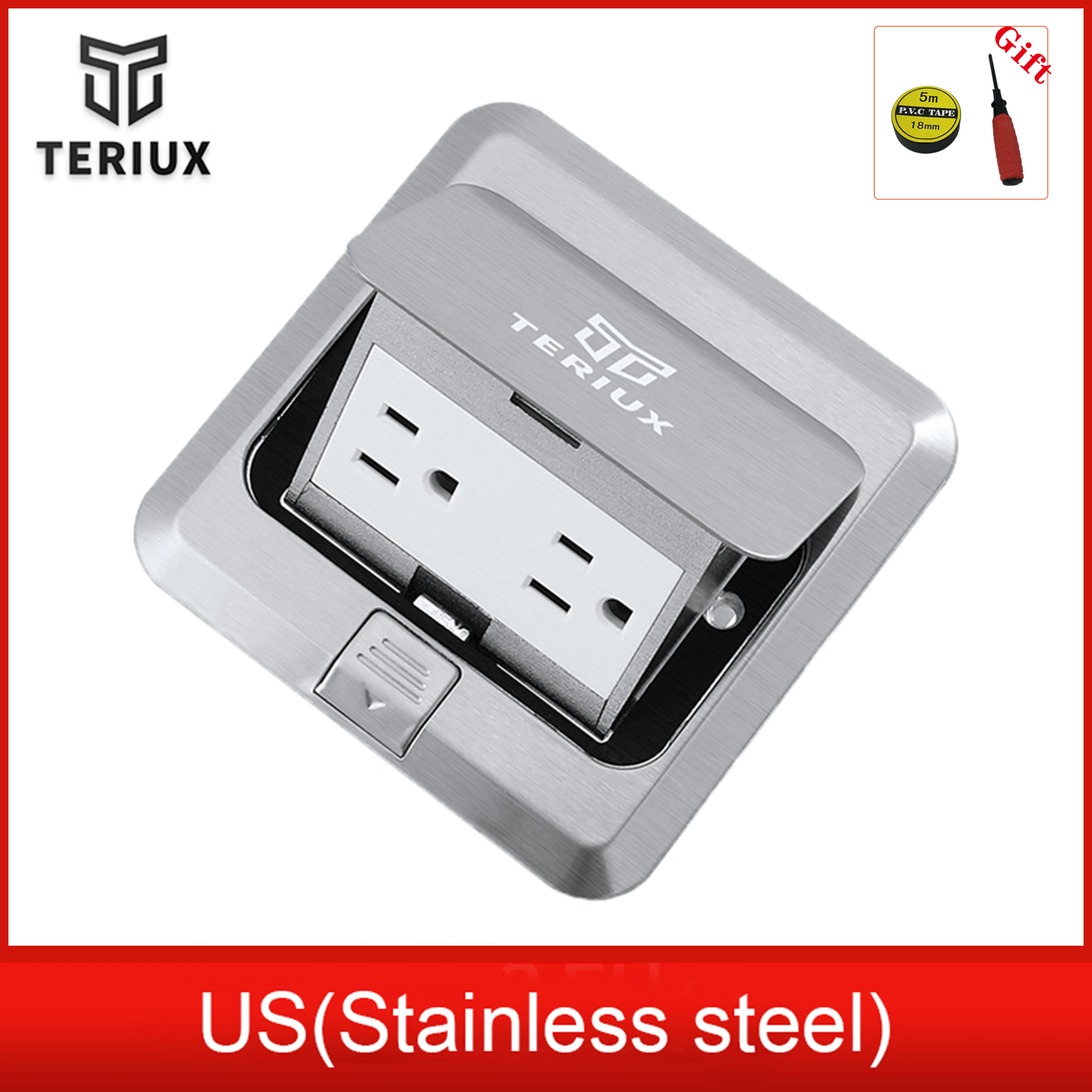 

Good selling USA power electrical floor outlet box pop up socket US extension pop up multi floor socket