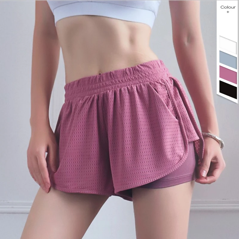 Бюстгальтер шорты для спортзала женские йоги профессиональные бега талии