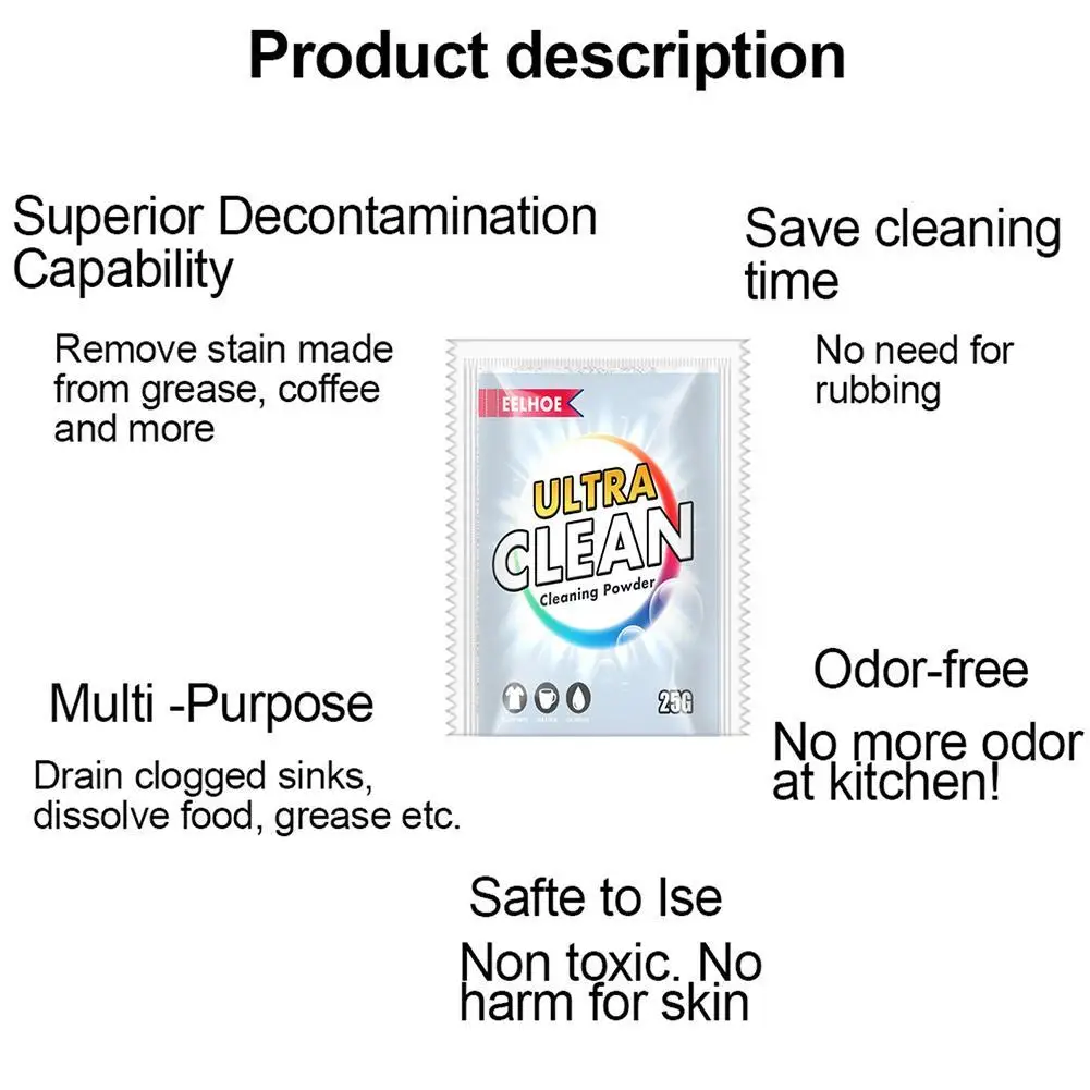 

1Pcs Powder Cleaner All-Purpose Cleaning Powder Multi-Purpose Supplies Cleaning Up Clean Remover Multifunctional 2021 Home H5D5