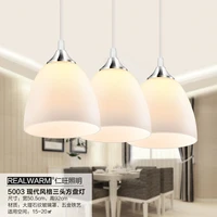restaurant light chandelier decorated with three led lamps modern minimalist living room lamp bedroom lamp pastoral continental