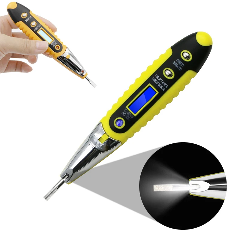 AC Power Outlet Voltage Detector Sensor Tester Electric Test Pen With Night Ligh Socket Wall Contact | Инструменты