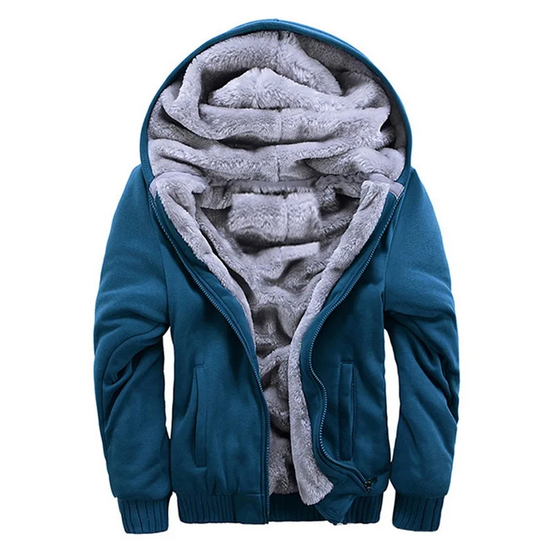 Ropa De Invierno Para Hombre Hooded Cotton Liner Cotton Sport Casual Men Clothing 2021 Red Black Blue Gray Warm Winter New