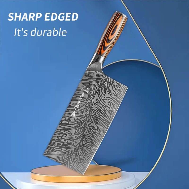 QVZ 8 дюймовый кухонный нож из нержавеющей стали набор шеф повара для нарезки мяса