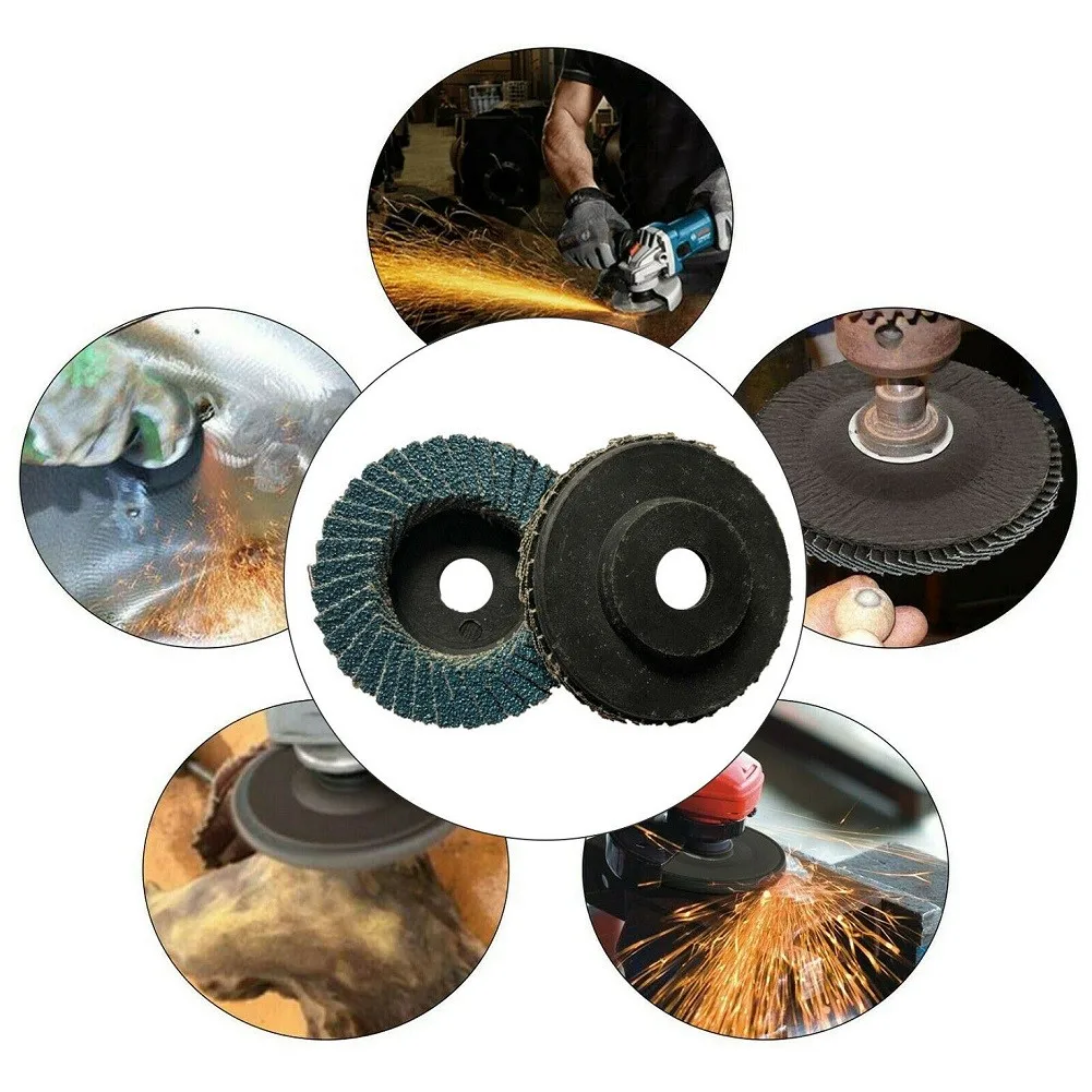 

10pcs 50mm 2 Inch Flap Sanding Discs Abrasive Tool Polishing Grinding Wheel 80 Grit For Angle Grinder Metalworking Debarring