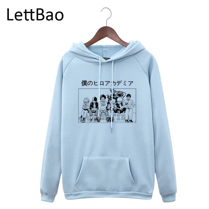 

Oversize Hoodie My Hero Academy Men Women Hooded Sweatshirt Harajuku Japanese Anime Kawaii Casual Streetwear Long Sleeve Hoodies