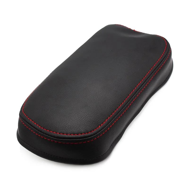 black-red line Автомобильный подлокотник для центральной консоли, защитная накладка из микрофибры для Toyota Corolla 2007 2008 2009 2010 2011 2012 2013 - Название цвета: black-red line