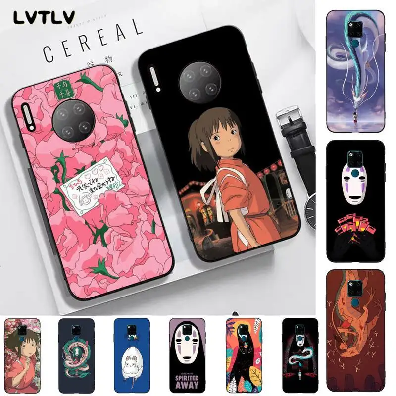 

LVTLV Cartoon Studio Ghibli Spirited Away Totoro Phone Case for huawei mate 9 10 20 30 pro lite X Y5 6 7 9 prime 2019 2018