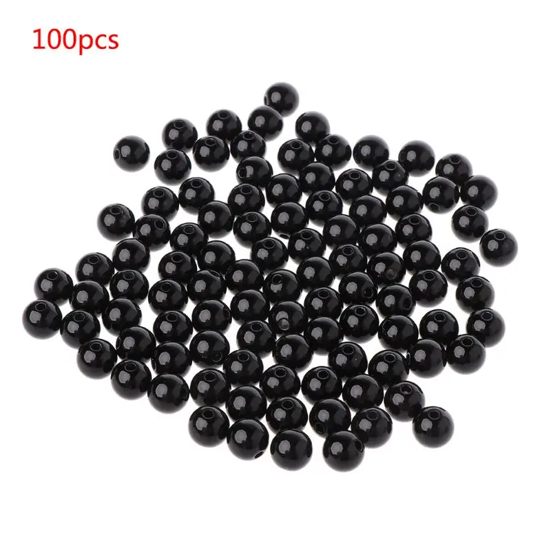 

100pcs 3-12mm Black Safety Doll Eyes Sewing Beads For DIY Bear Stuffed Toys Scrapbooking Crafts