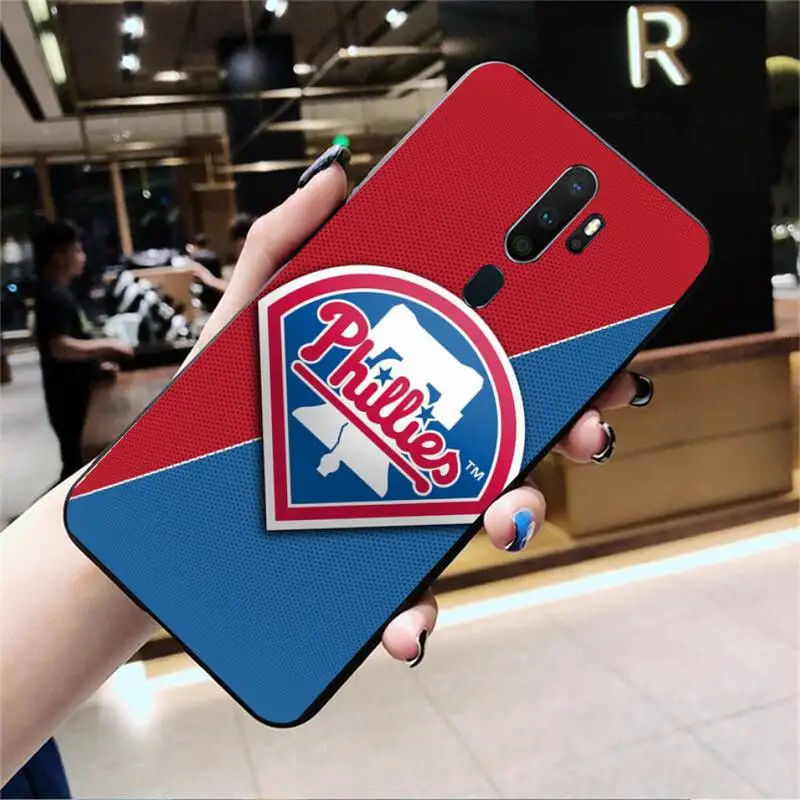 

0 Philadelphia Phillies Black Soft Phone Case For Oppo Reno2 Z 2Z Realme5 6 Pro R9S 11 Plus 15 17 Pro