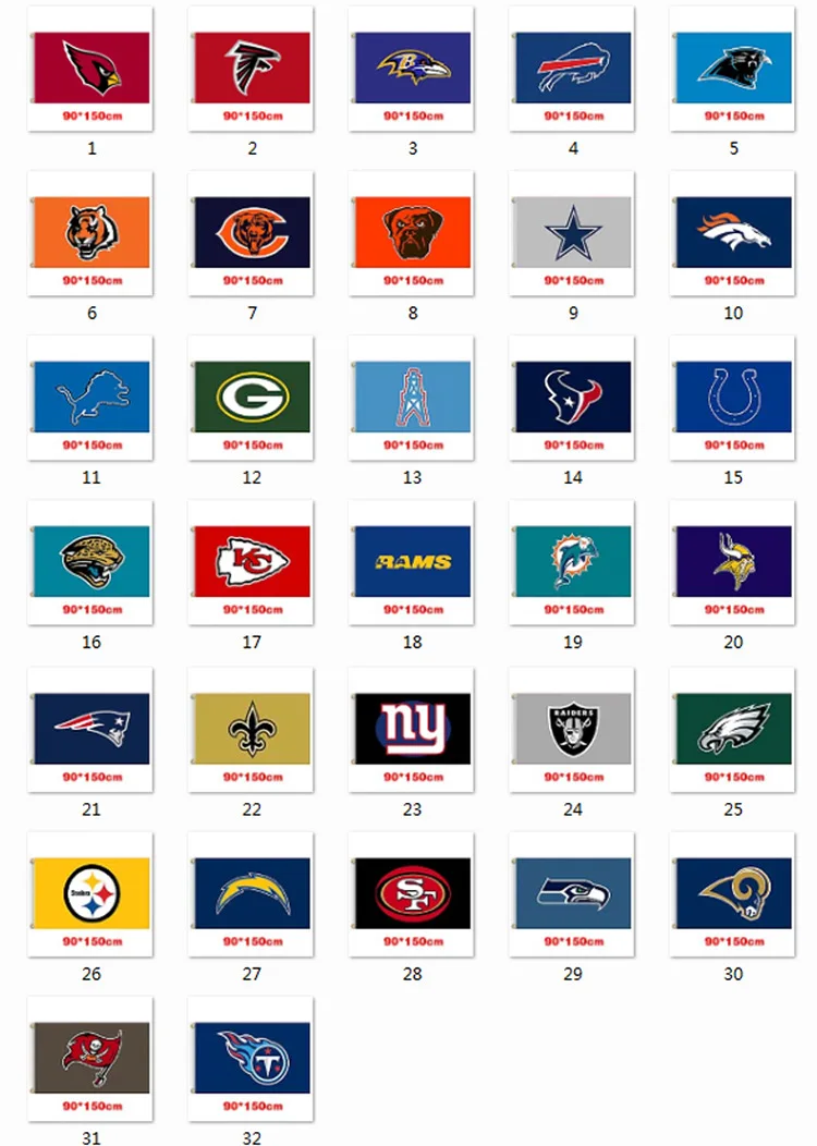 

Football team emblem champion souvenir football team logo match venue cheer 3x5 feet flag pattern can be customized
