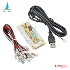 USB-кодировщик с нулевой задержкой USB для джойстика для 5-контактного джойстика с кабелем, набор для сборки аркадных игр