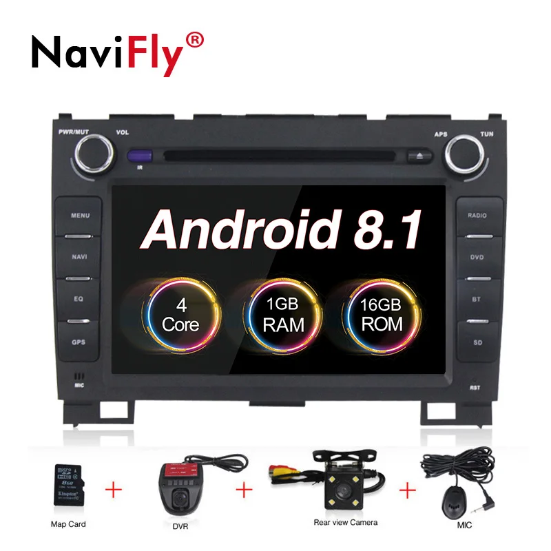 Android8.1 8 дюймов Автомобильная магнитола для Great wall Haval Hover H5 H3 с dvd плеером gps навигатор микрофон карта подарок - Цвет: with DVR and camrea