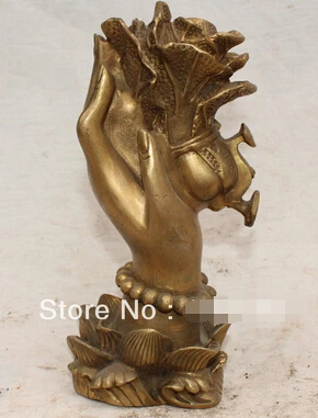 + Бесплатная доставка 9 ''Китай свеча вырезать дракона пара бронзовая