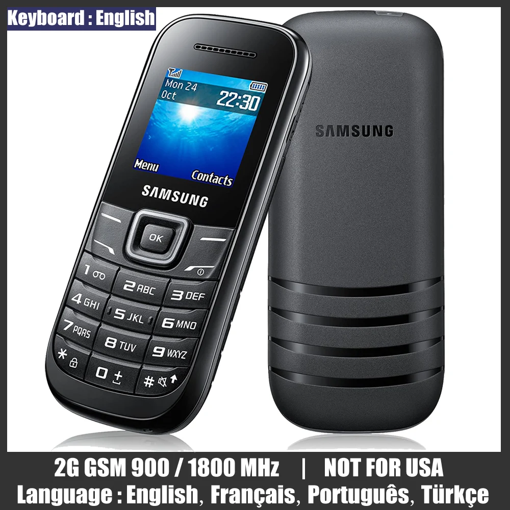 Бывшие в употреблении сотовые телефоны Оригинальный разблокированный Samsung E1200M