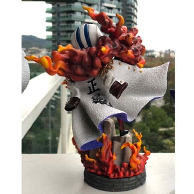 

9" ONE PIECE Statue Sakazuki Bust Navy Headquarters Senior General Full-Length Portrait GK Action Figure Model Toy BOX 24CM Q829