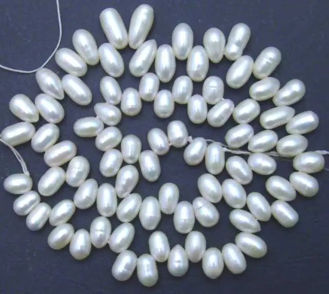 Свободные жемчужные шарики Qingmos из натурального белого жемчуга для