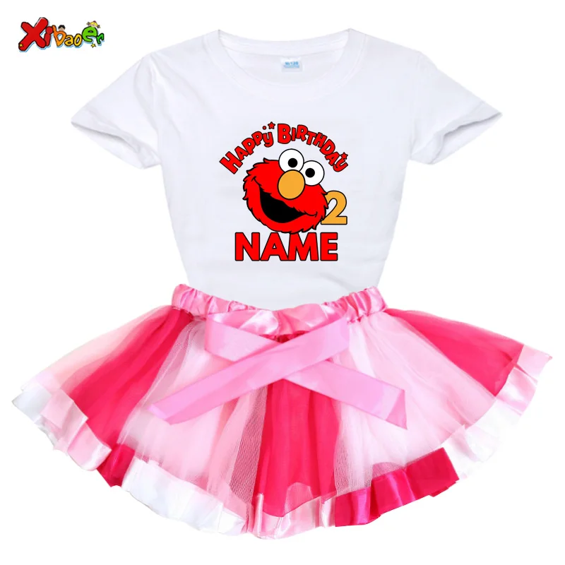 Spring Autumn Toddler Girl Dress Cotton Short Sleeve T-shirt  Dress Floral Bow Kids Dresses for Girls Fashion Girls Clothing Set