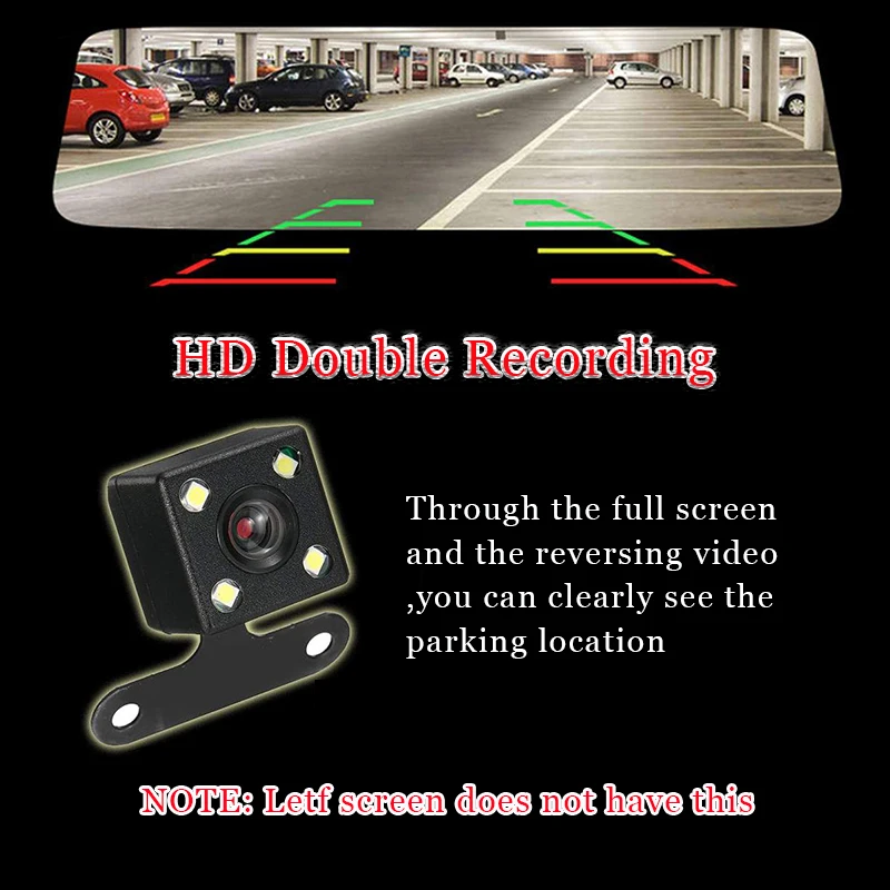 

3.5/4.3 Inch Car DVR Camera Auto Rearview Mirror Dual Lens Car DVR Cameras Full HD 1080P DVRs Registrator Dash cam Camera corder