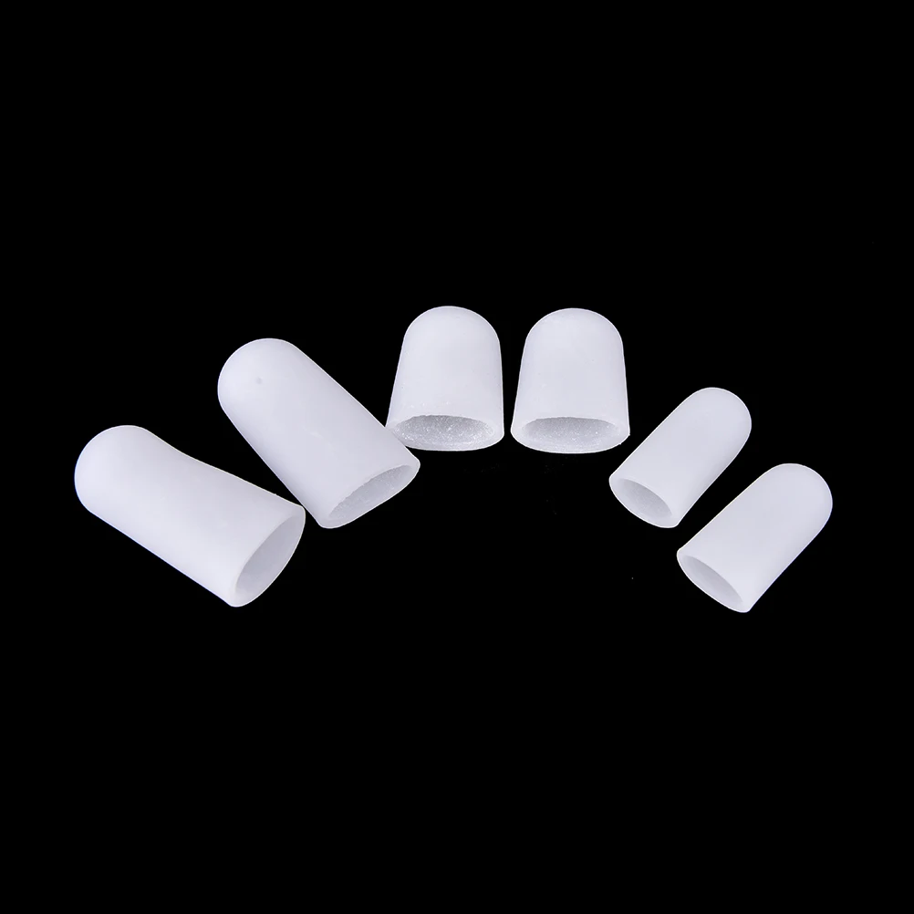 

10Pcs Silicone Gel Tube Bandage Finger & Toe Protectors 3Sizes Foot Feet Pain Relief Guard for Feet Care insoles Feet Care Tool
