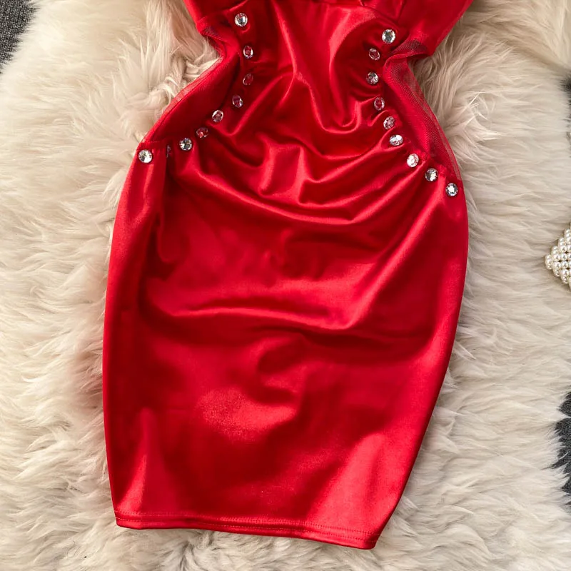 

Design Sleeveless Strap Dress Women V Neck Backless Slim Short Dresses Summer Korean Sexy Off Shoulder Short Dress