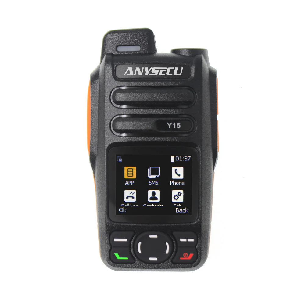 anysecu y15 4g network radio 4000mah android 5 1 smart phone poc radio ltewcdmagsm walkie talkie work with zello or real ptt free global shipping