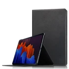 Чехол-подставка для Samsung Galaxy Tab S7 FE Plus 2021, 2020, SM-T730, SM-T736, T970, 12,4 дюйма, из воловьей кожи