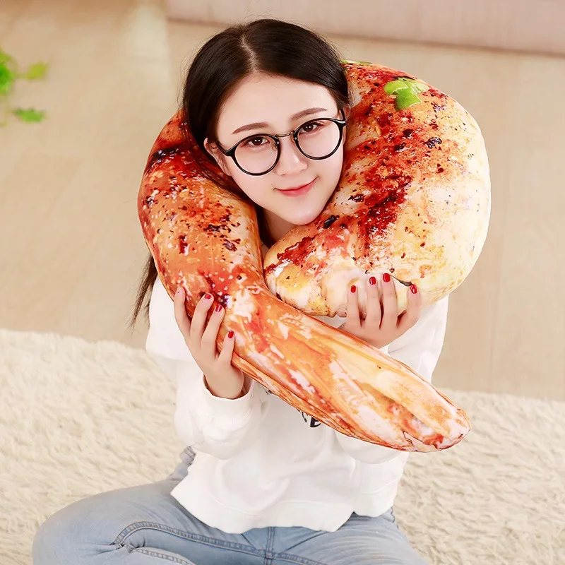 3D моделирование формы еды плюшевая подушка креативная курица колбаса Плюшевые игрушки Мягкая диванная подушка домашний декор забавные подарки для детей
