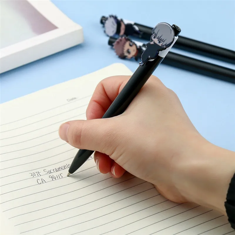 1Pc Anime Ballpens Plastic Cosplay Pen Black Ink Pen For Office School Writing Supplies Stationery 14CM