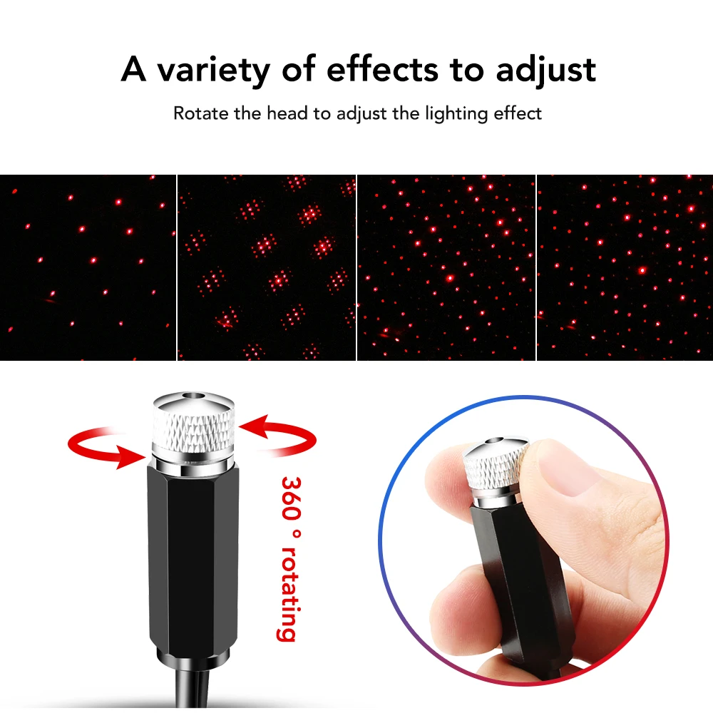 Светодиодные ночные светильники для автомобиля LED Car Roof Star для Alfa Romeo Giulia Stelvio MiTo Giulietta Tonale ALFA 4C Disco Volante Gloria.