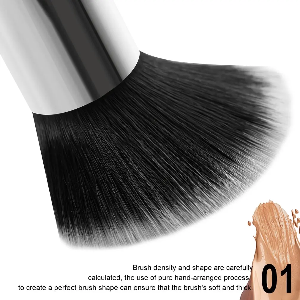 1 шт. профессиональная Черная Кисть для румян и пудры набор кистей макияжа кабука