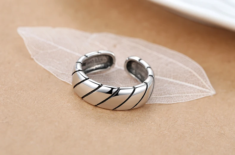 Kindey Punk Personality Silver Color Smooth Round Rings For Women Engagement Jewelry Girls Open Finger | Украшения и аксессуары