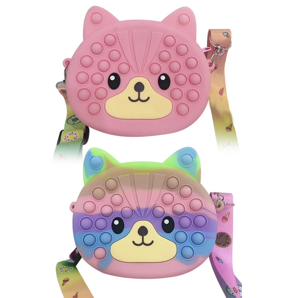 

Creative Women Bubble Messenger Bag Decompression Push Bubble Toy Pouch Crossbody Shoulder Bag Organizer Toys for Children Gift