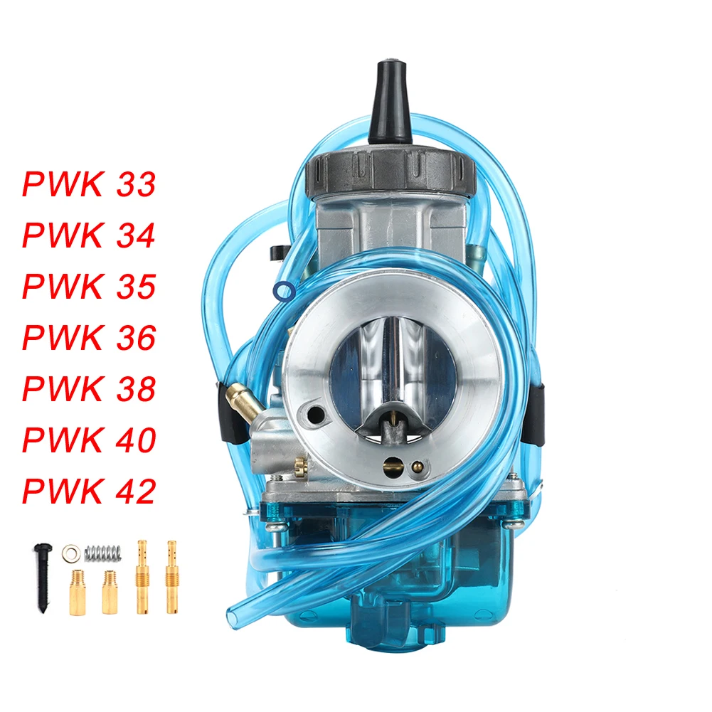 

Карбюратор PWK универсальный для мотоцикла, 33-42 мм, для хода двигателя Keihin 2T 4T 250-650 куб. См, двигатель для грязевого питбайка, мотокросс