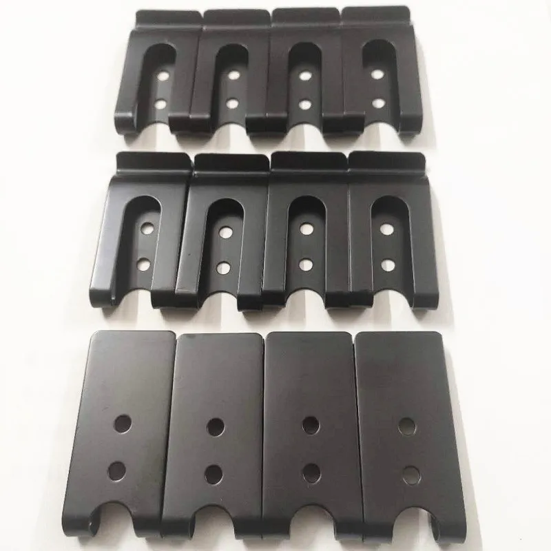 Черные металлические Пружинные пряжки кобура для ремня зажим-оболочка застежка