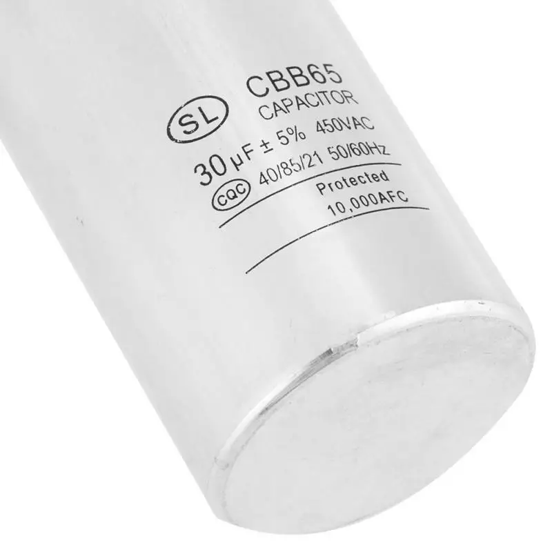 CBB65A-1 30 мкФ AC 450V большой емкости цилиндрический двигатель конденсатор для