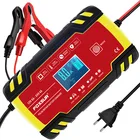 Полностью автоматические зарядные устройства для аккумуляторов 12 В-24 в 8 А, автомобильные зарядные устройства с цифровым ЖК-дисплеем для аккумуляторов Power Puls, ремонтные зарядные устройства для влажного, сухого, свинцово-кислотного аккумулятора