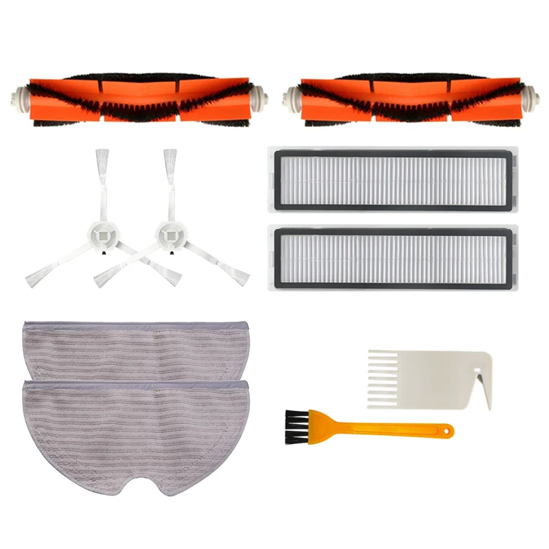 

Аксессуары для робота-пылесоса XIAOMI Dreame D9, основная щетка, боковые щетки, фильтр НЕРА, запчасти для швабры, тряпки