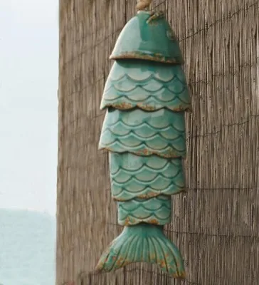 Carill&oacute;n de viento de pez Koi de colores, carrill&oacute;n de viento de resina para exteriores, colgante, regalo de Navidad, decoraci&oacute;n de jard&iacute;n-3