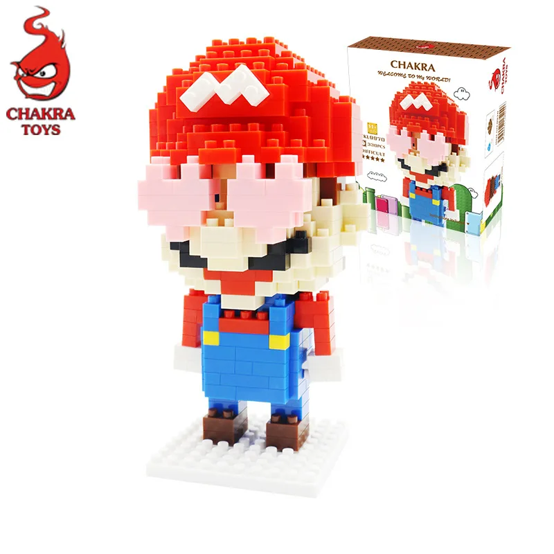 

Mini Figure Building Block Peach Classic Game Assembly Micro Bricks Model Toys Gift for children