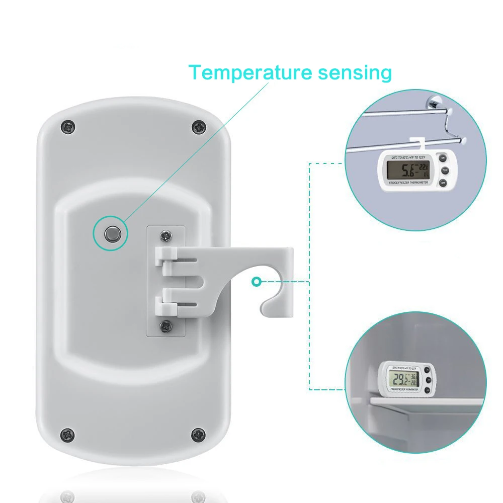 Home Digital LCD Indoor Convenient Temperature Sensor Humidity Gauge Thermometer Wireless Electronic For Refrigerator Freezer | Дом и сад