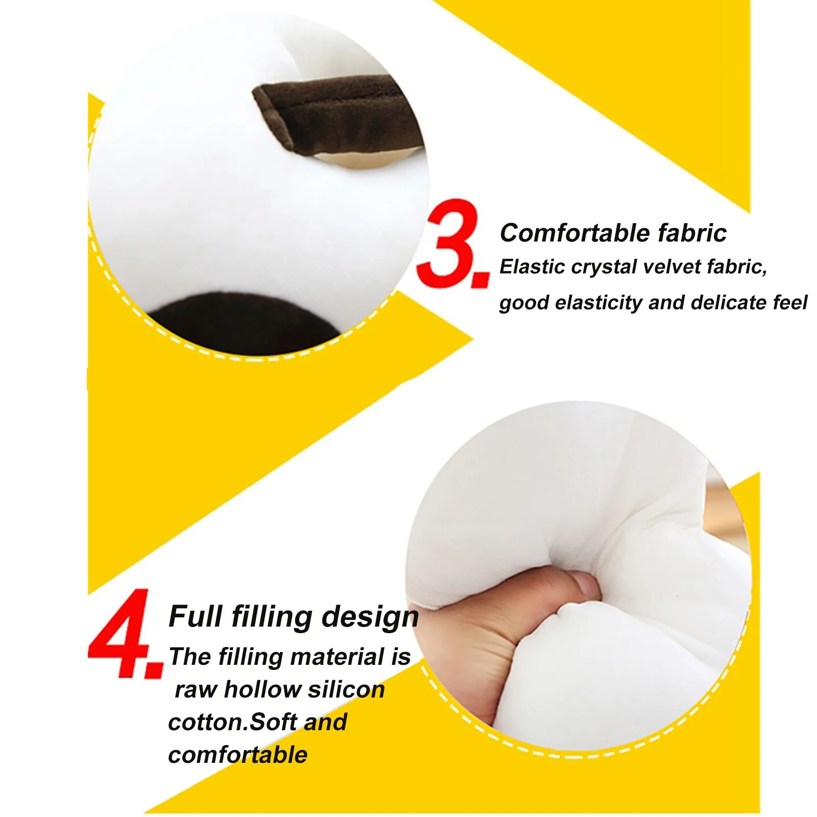 

Stuffed Toys Super Soft Plush Pillow Stuffed Cartoon Animal Cute Toys Bedroom Nap Pillow Kids Adults Sleep With Free Shipping