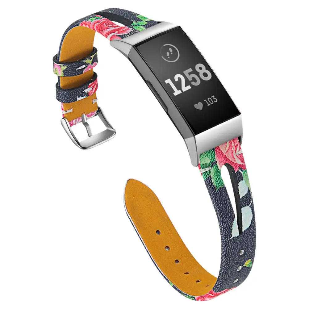 Ремешок для Fitbit Charge 3 Смарт-часы сменный Браслет часы кожаный стильный ремешок для Fitbit Charge3 ремешок для часов